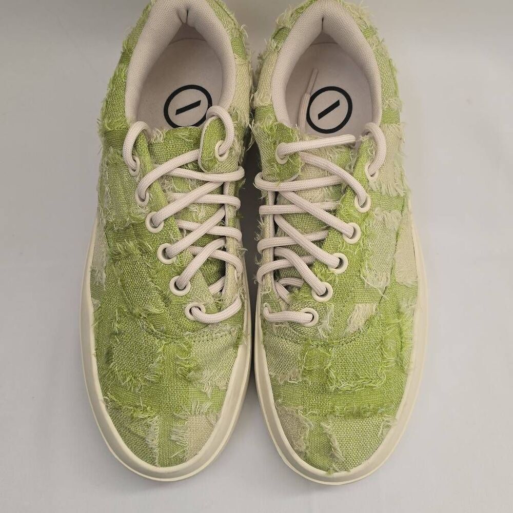 Senzu Bean SLANT Lime Grn/Wht Mesh Breathable Tassel Skate Shoes, NEW, Size 12
